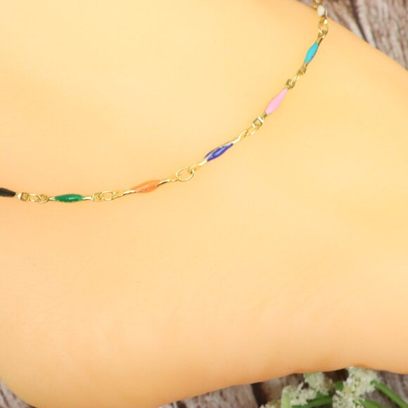 Dainty Anklet for Women – Elegant Everyday Jewelry & Perfect Gift | MLCRC1841 - Picture 9 of 10
